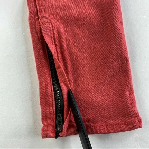 Rag & Bone Pink Zipper Capri Jeans 26 - Picture 5 of 8